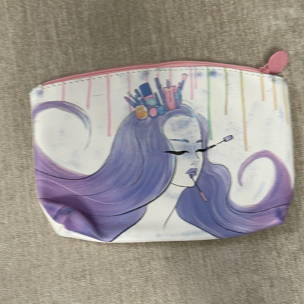 MERMAID HAIR Pink Purple Blue Cosmetics Bag